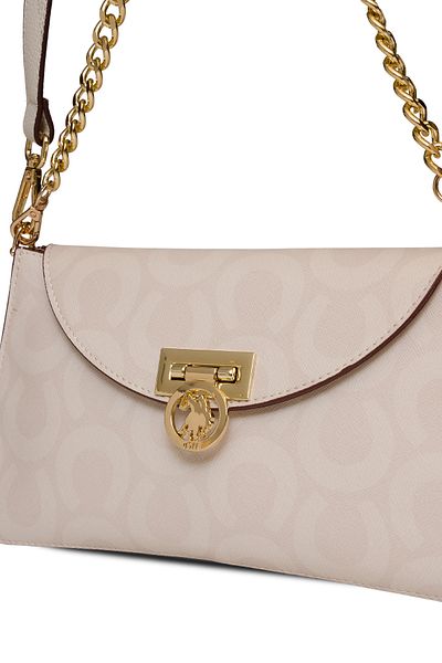 U.S. Polo Assn. Geantă de umăr pentru femei Ecru (US25168)