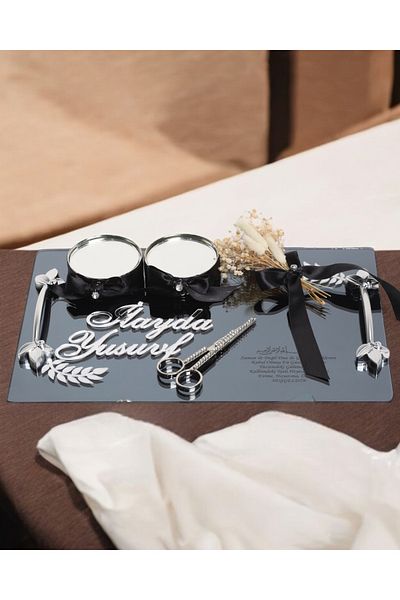 CyzHome Harmony Silver Promise Ring Tray