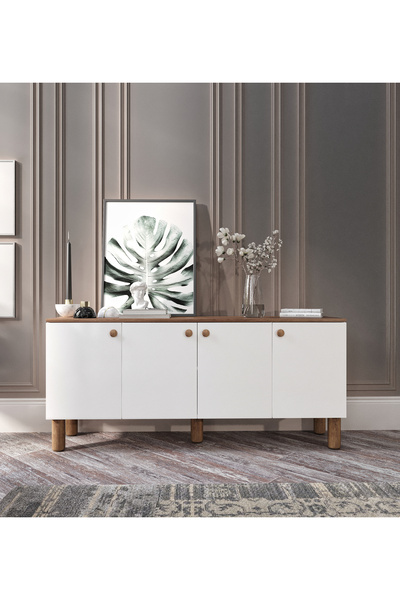 KZNMOB HOME Işık Çok Amaçlı Bohem Konsol, Bohem Salon Mobilyası - Tamamı 1. Kalite Mdf