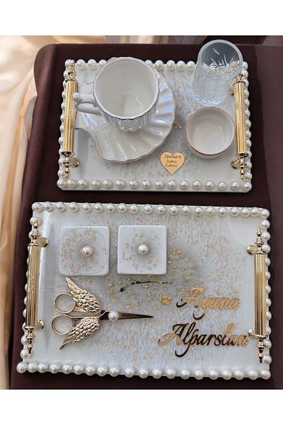 CyzHome Unison Gold Promise Engagement Tray