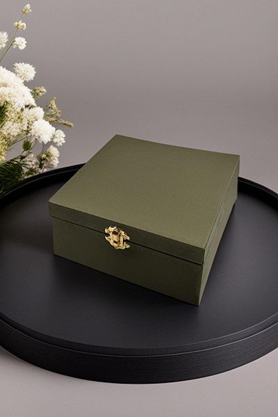 Kravatkolik Men's Green Gift Box - Tie Sleeve and Needle Detailed Kmk64