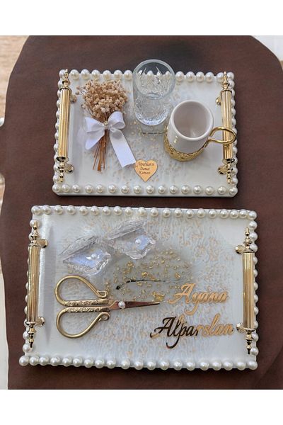 CyzHome Unison Gold Promise Engagement Tray
