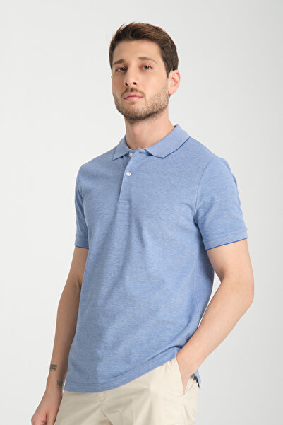 Frappoli Ανδρικό μπλουζάκι με γιακά πόλο - Boggee Pedso, ιταλικός γιακάς, αντισυρρικνυόμενη λύκρα, 100% βαμβάκι, λεπτή εφαρμογή