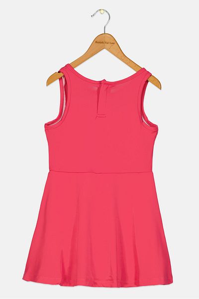 Steve Madden Kids Girl Sleeveless Printed Dress, Pink