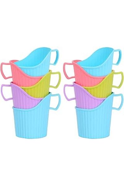 STOREMAX Xesha 10Pcs Portable Hot Cup Holder - Glass and Paper, Hot Cold Insulated