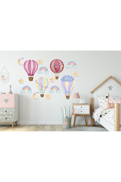Tekin Store Renkli balonlar çocuk odası sticker