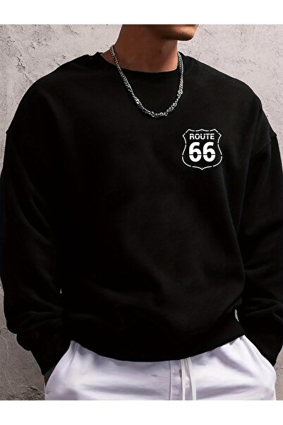 Lider Leather سويت شيرت مطبوع برقبة دائرية - أنيق ومريح للاستخدام اليومي