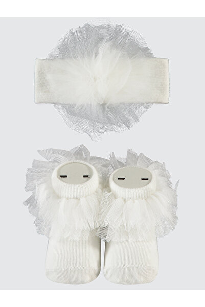 Civil Baby Екрю чорапи за момиченце