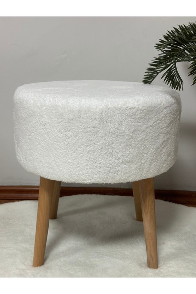 KOKİ DESİGN ROMA Wellsoft Karbeyaz Çok Amaçlı Dekoratif Puf