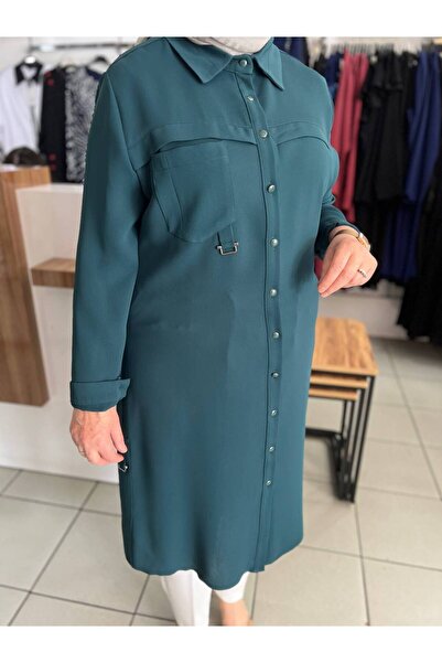 Alyaka Uzun Yeşil Tunik