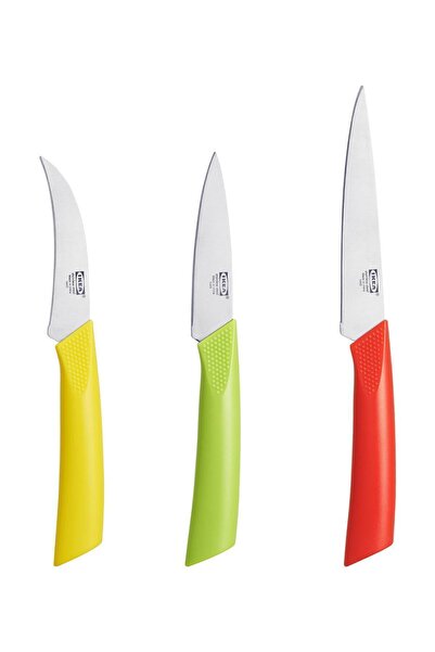 IKEA Soyma Bıçak Seti 3 Adet Paslanmaz çelik