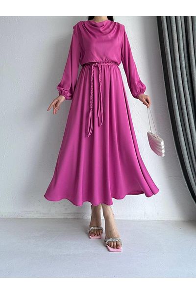 MELEK ARAZ Rochie de henna roz
