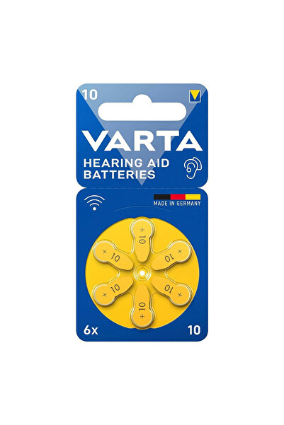Varta 10 No Kulaklık Pili (6LI PAKET)