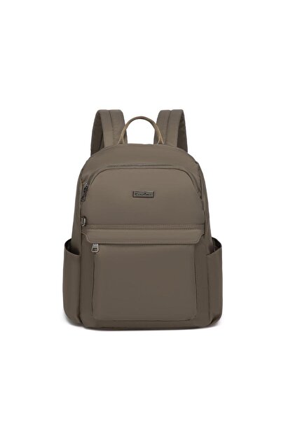 21Kbarcelona حقيبة ظهر نسائية متوسطة الحجم من قماش الساتان برشلونة 2140