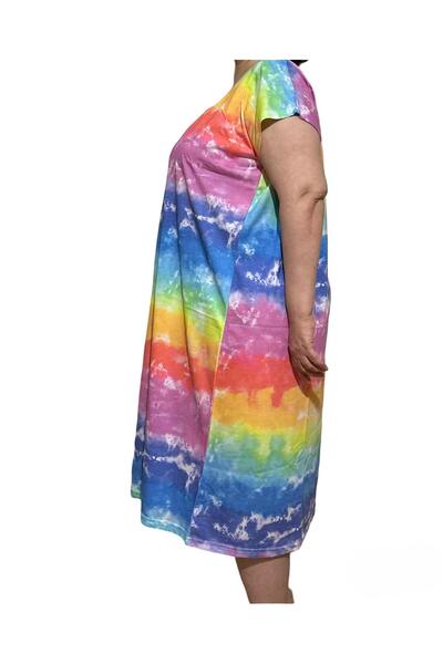 İpek Women's Short Sleeve Plus Size 100% Cotton Nightdress/Dress