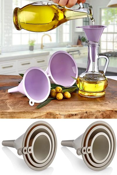 BARENDA Funnel 3-Piece Leak Proof Dowry Set - Practical Kitchen Tools