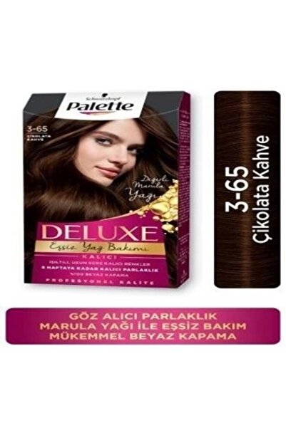 Palette Saç Boyası - Deluxe 3-65 Çikolata Kahve Saç Boyası 50 ml