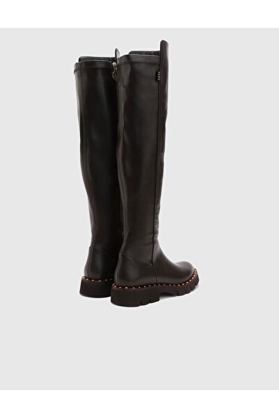 İLVİ Vorbessa Hakiki Deri Kadın Kahverengi Çizme