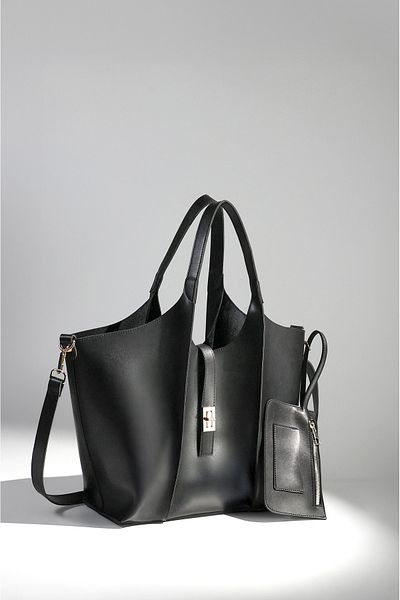 Rimense Women's Black Long Strap Crossbody Hand and Shoulder Bag
