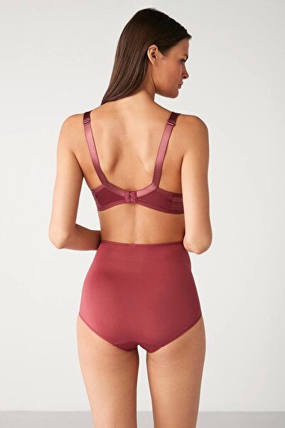 Kom Bianca Pile Bra - Claret Red