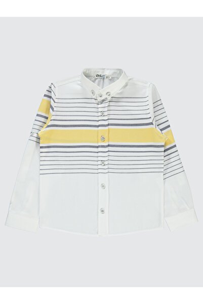 Civil Boys Erkek Çocuk Gömlek 6-9 Yaş Sarı