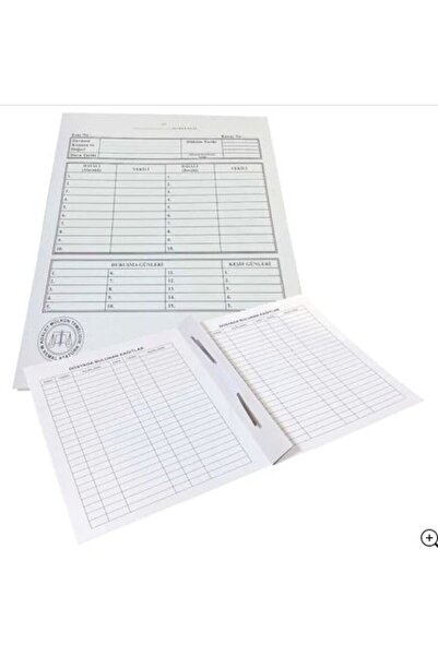 Genel Markalar Mahkeme Dava İcra Avukat Dosyası Beyaz 50'li