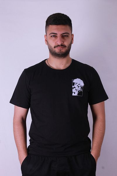trender Tricou pentru bărbați cu imprimeu cu alge marine negre - TR-06