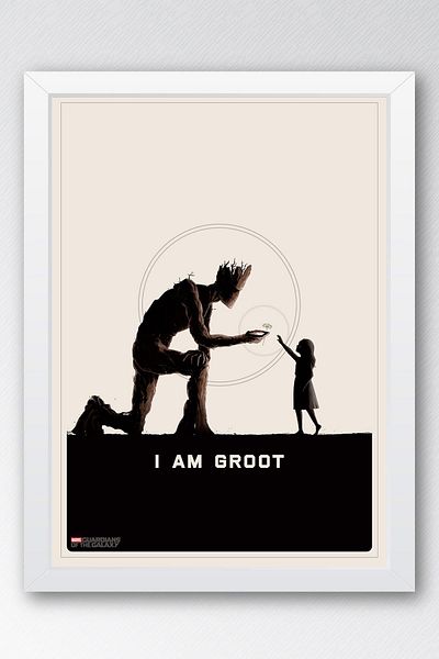 Saturn Pictură înrămată Guardians of the Galaxy Groot - Pictură poster de film Guardians of the Galaxy