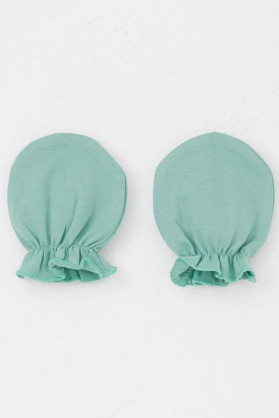 Breeze Mint Green Newborn Baby Gloves - Basic Standard