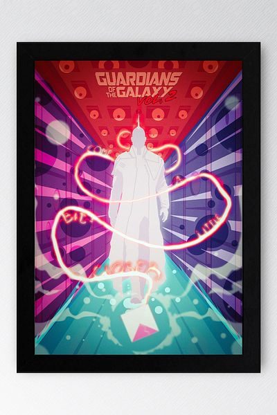 Saturn Pictură înrămată Gardienii Galaxiei - Pictură poster de film Gardienii Galaxiei