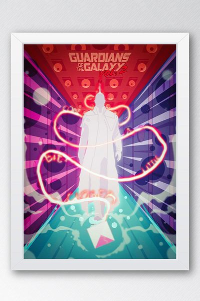 Saturn Pictură înrămată Gardienii Galaxiei - Pictură poster de film Gardienii Galaxiei