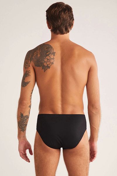 Kom Ανδρικά Slip Paul Cotton Basic 2 Pack - Μαύρο
