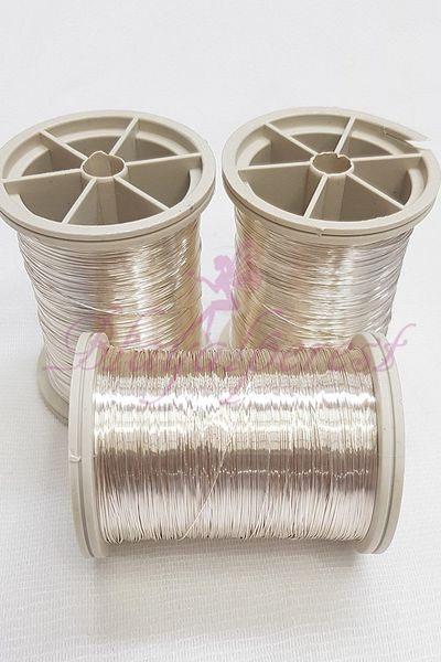 Hayalperest boncuk Filography wire silver color 50 gr