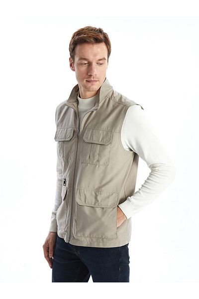 LC Waikiki Ανδρικό γιλέκο κυνηγιού LCWAIKIKI Classic Standard Fit Stand γιακά