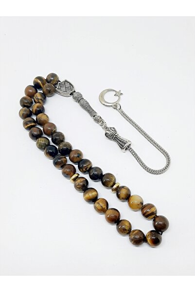 Kusakli Молитвени мъниста с тигрово око и полумесец