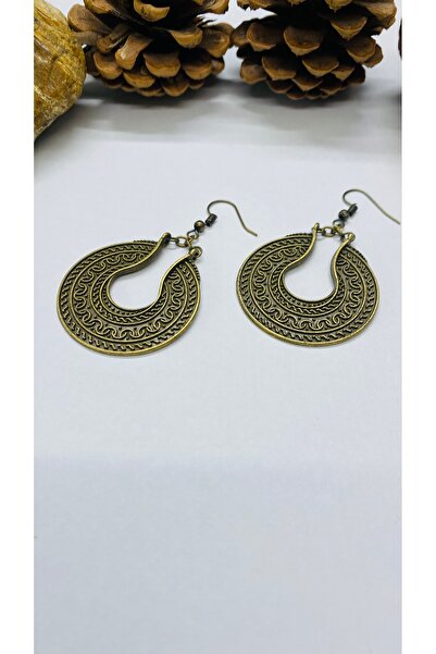 Porsuk Alternatif Etnik desen döküm kadın küpe