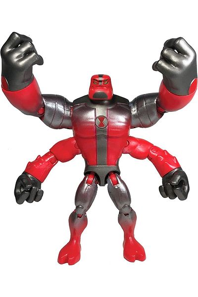 Ben 10 شخصيات مجسمة ذات أربع أذرع معدنية ذات مظهر معدني - أربعة أذرع