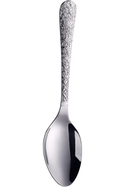 ORCHID ملعقة تقديم فنية كبيرة من الفولاذ المقاوم للصدأ