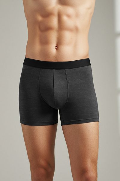 Trendyol Collection Antracitový boxer 3 Pack TMNAW20BX0063