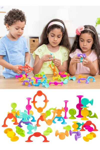 Hyd Vakum Molekül 25 Parça Yapı Taşları Fidget Duyusal Popit Eğitici Oyuncak