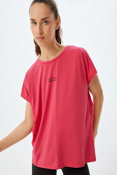 Koton Tricou de damă fucsia - 4SAK10336NK