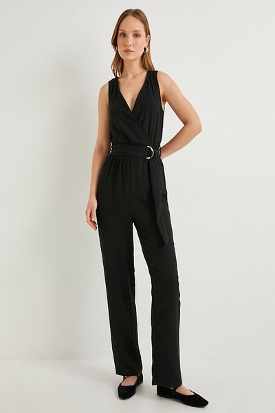 Koton Schwarzer Damen-Overall 4SAK40017PW