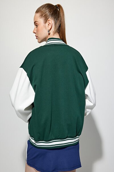 Koton Πράσινο Γυναικείο Φούτερ 5WAL10039IK