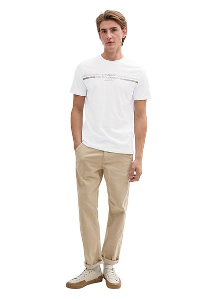 Tom Tailor Denim Weißes T-Shirt für Männer