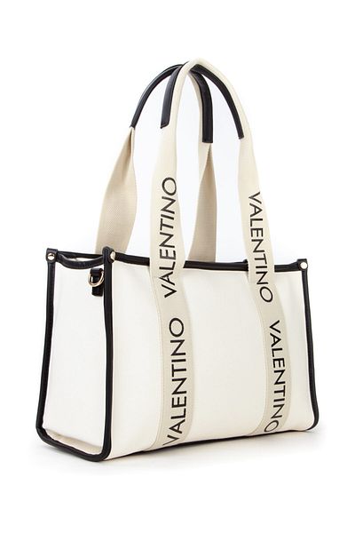 Valentino Beigefarbene Einkaufstasche mit Kerzentasche – VBS7DD01BEIGE