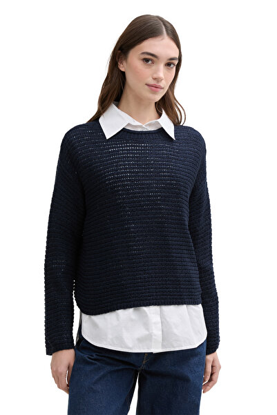 Tom Tailor Denim pulover din fire bandă