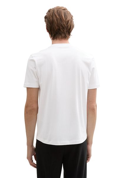 Tom Tailor Denim Weißes Knit-T-Shirt für Herren