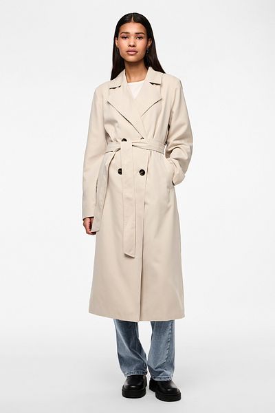 PIECES PCSCARLETT LS TRENCHCOAT NOOS