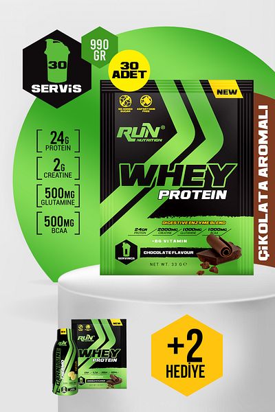 Run Nutrition 990g Chocolate Flavored Sachet - 30 Gifts