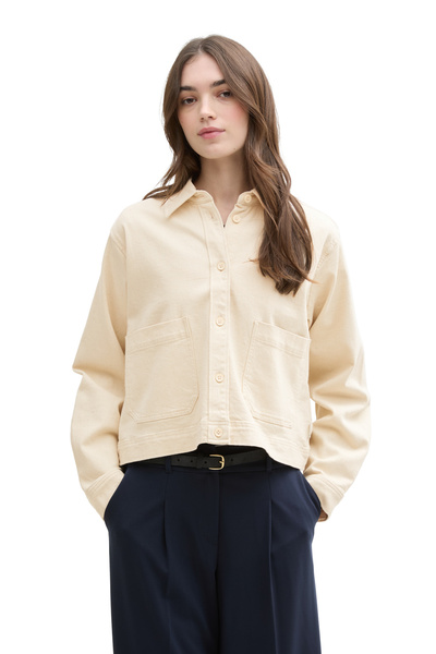 Tom Tailor Denim Niefarbowana pudełkowa koszula dżinsowa